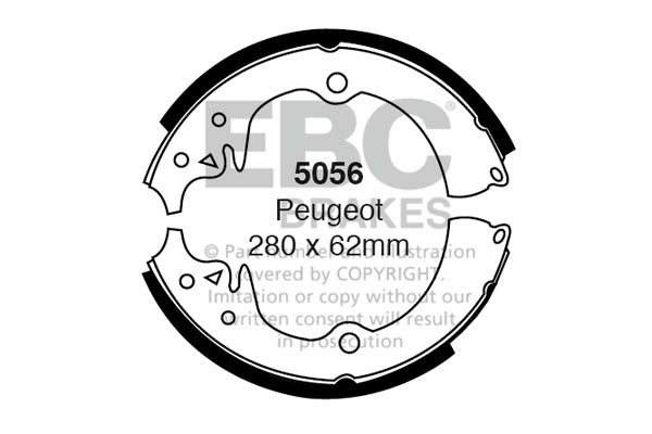 EBC Brake Shoe Replacement Set (5056)