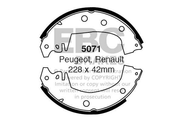 EBC Brake Shoe Replacement Set (5071)