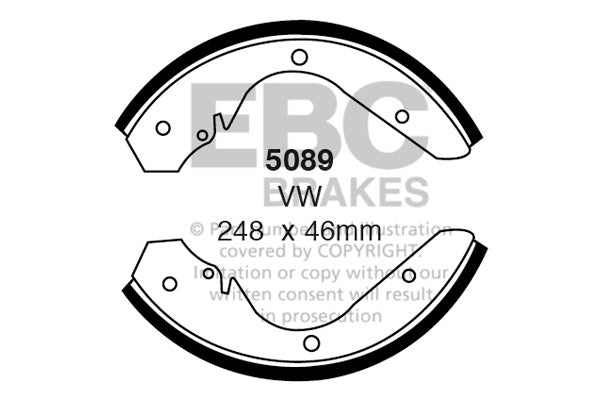EBC Brake Shoe Replacement Set (5089)