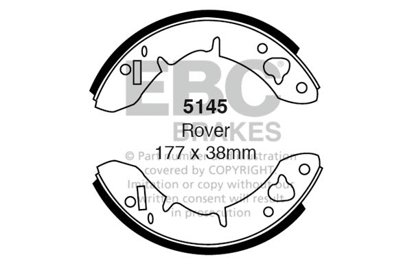 EBC Brake Shoe Replacement Set (5145)