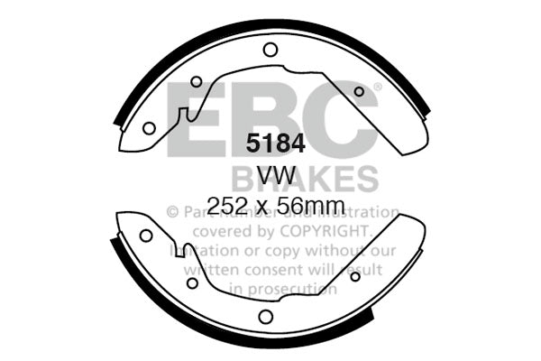 EBC Brake Shoe Replacement Set (5184)