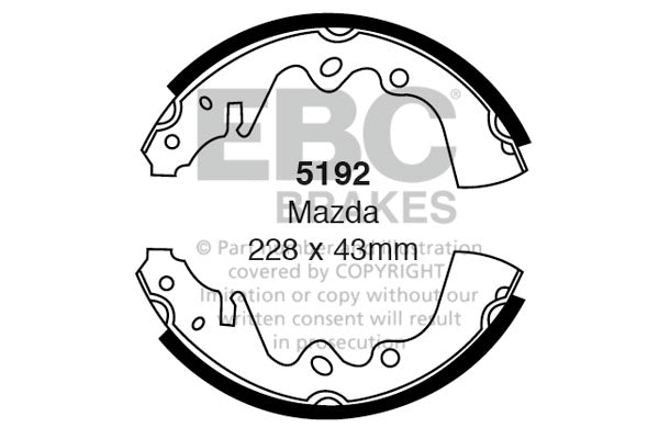 EBC Brake Shoe Replacement Set (5192)