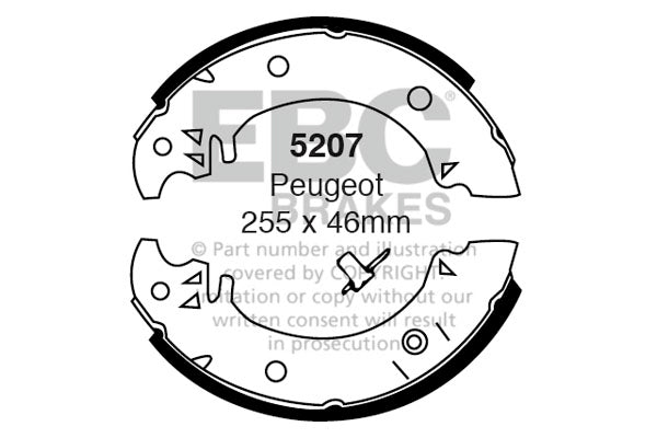 EBC Brake Shoe Replacement Set (5207)