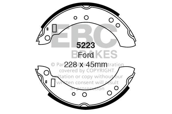 EBC Brake Shoe Replacement Set (5223)