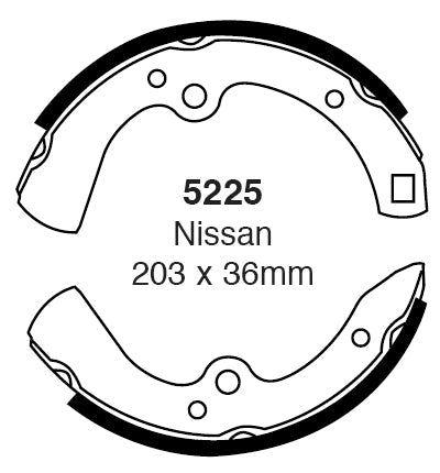 EBC Brake Shoe Replacement Set (5225)