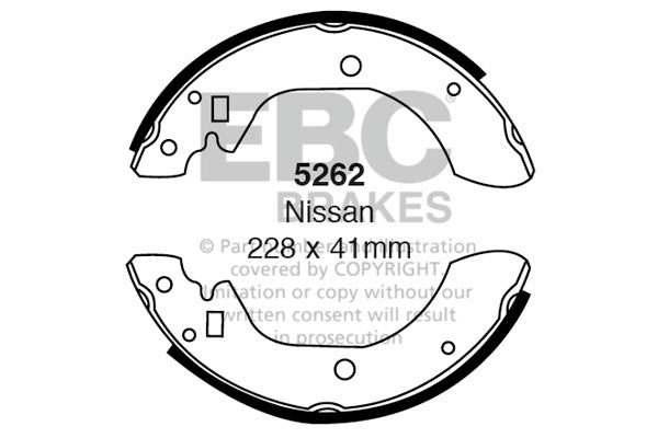 EBC Brake Shoe Replacement Set (5262)