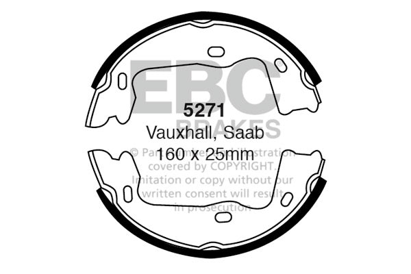 EBC Brake Shoe Replacement Set (5271)