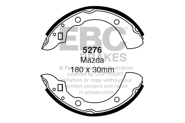 EBC Brake Shoe Replacement Set (5276)