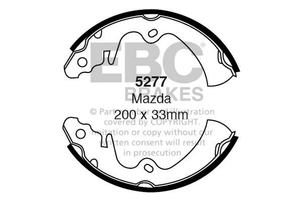 EBC Brake Shoe Replacement Set (5277)