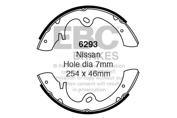 EBC Brake Shoe Replacement Set (6293)