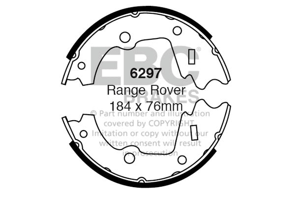 EBC Brake Shoe Replacement Set (6297)