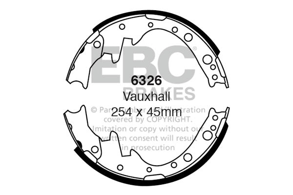 EBC Brake Shoe Replacement Set (6326)
