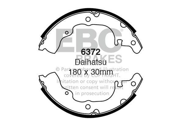 EBC Brake Shoe Replacement Set (6372)