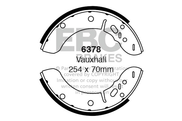 EBC Brake Shoe Replacement Set (6378)