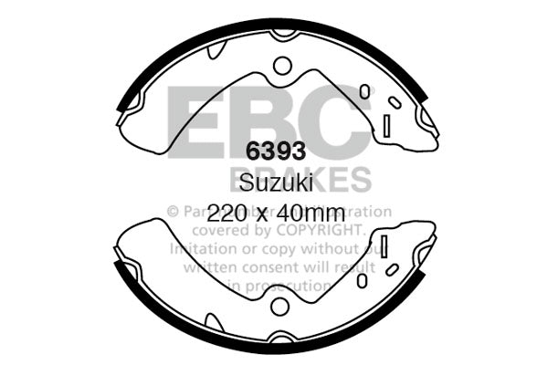 EBC Brake Shoe Replacement Set (6393)