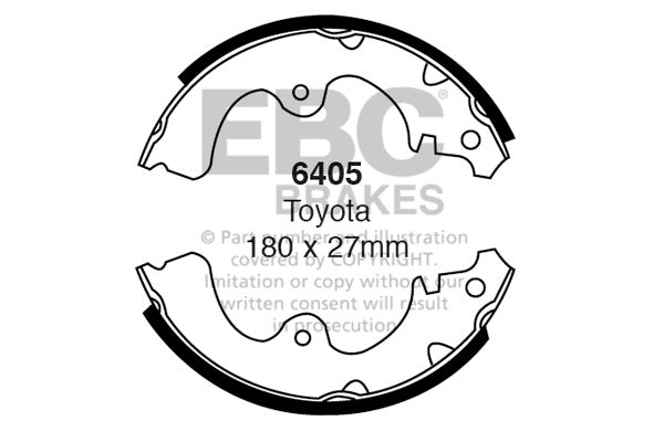 EBC Brake Shoe Replacement Set (6405)