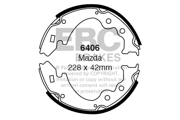 EBC Brake Shoe Replacement Set (6406)