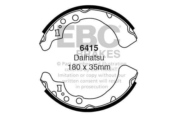 EBC Brake Shoe Replacement Set (6415)