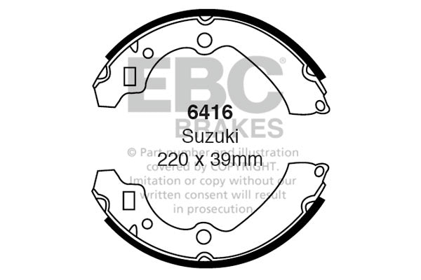 EBC Brake Shoe Replacement Set (6416)