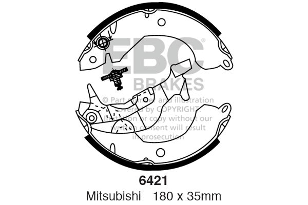 EBC Brake Shoe Replacement Set (6421)