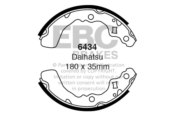 EBC Brake Shoe Replacement Set (6434)