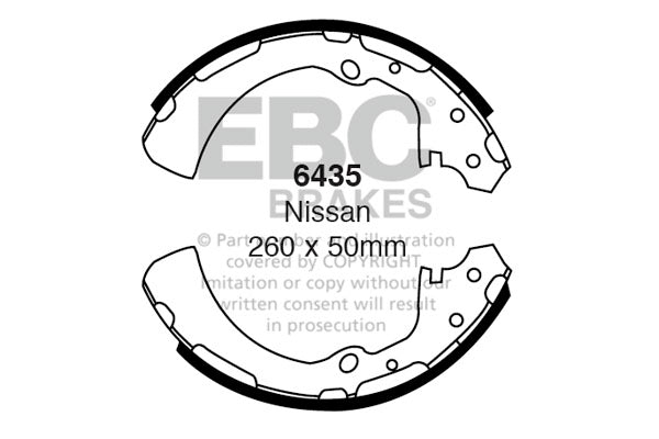 EBC Brake Shoe Replacement Set (6435)