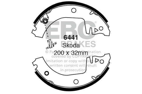EBC Brake Shoe Replacement Set (6441)