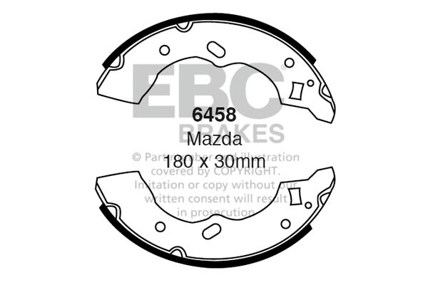 EBC Brake Shoe Replacement Set (6458)