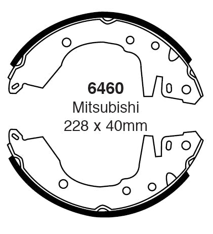 EBC Brake Shoe Replacement Set (6460)