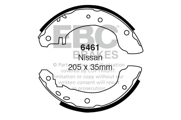 EBC Brake Shoe Replacement Set (6461)