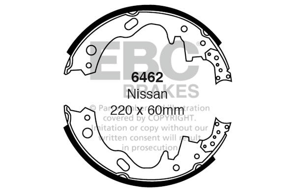 EBC Brake Shoe Replacement Set (6462)