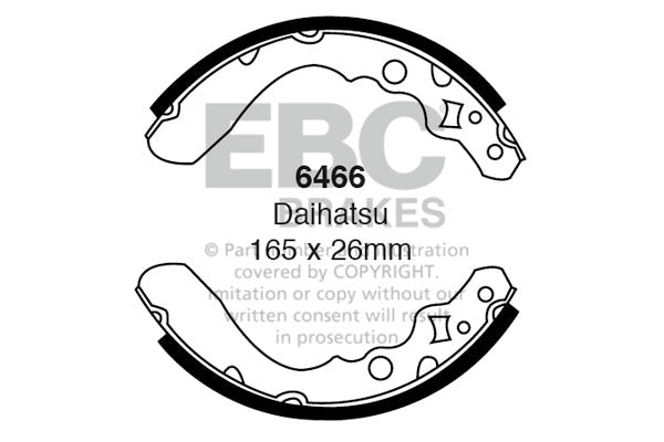 EBC Brake Shoe Replacement Set (6466)