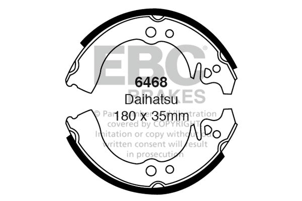 EBC Brake Shoe Replacement Set (6468)
