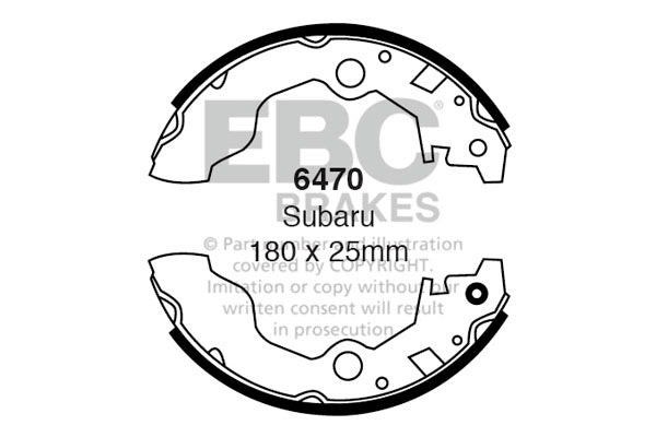 EBC Brake Shoe Replacement Set (6470)