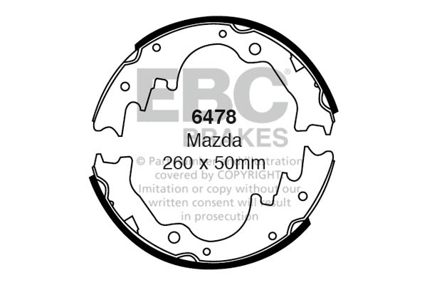 EBC Brake Shoe Replacement Set (6478)