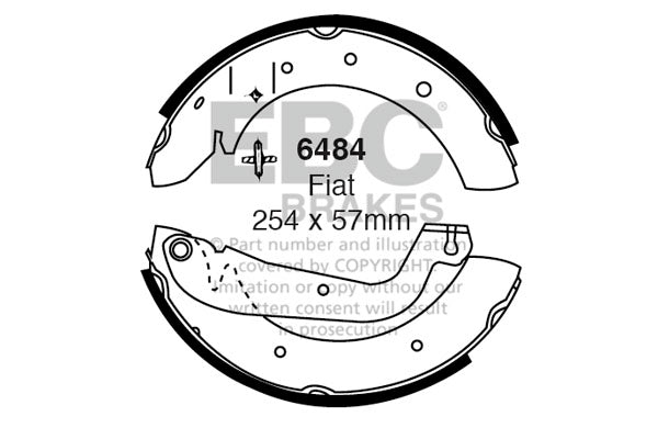EBC Brake Shoe Replacement Set (6484)