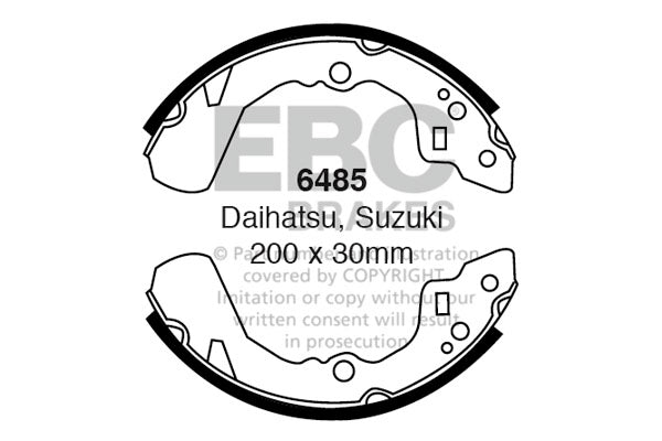 EBC Brake Shoe Replacement Set (6485)