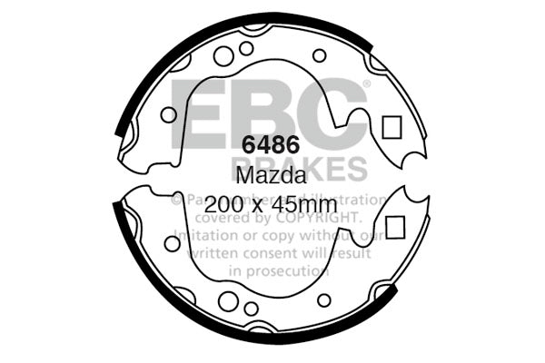 EBC Brake Shoe Replacement Set (6486)
