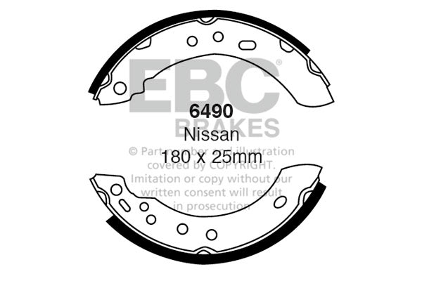 EBC Brake Shoe Replacement Set (6490)