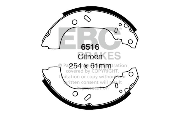 EBC Brake Shoe Replacement Set (6516)