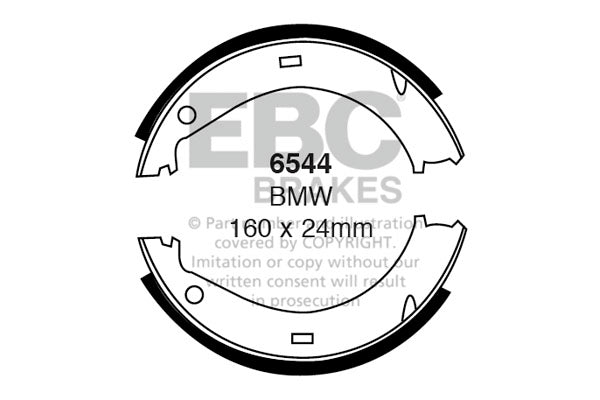 EBC Brake Shoe Replacement Set (6544)
