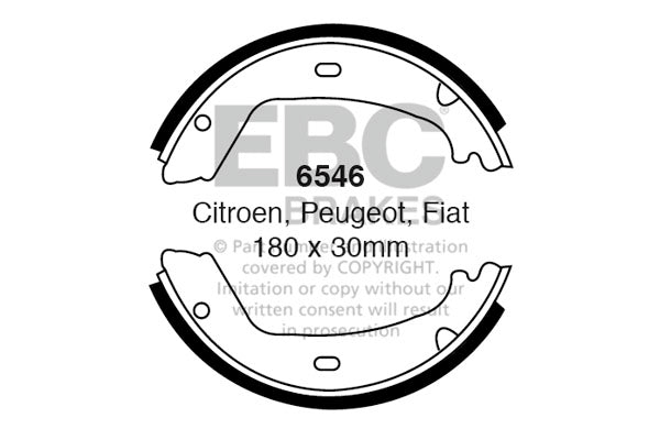 EBC Brake Shoe Replacement Set (6546)