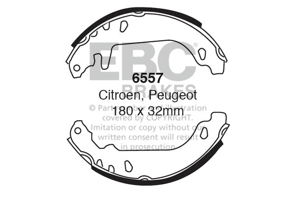 EBC Brake Shoe Replacement Set (6557)