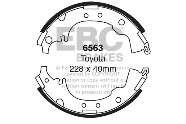 EBC Brake Shoe Replacement Set (6563)