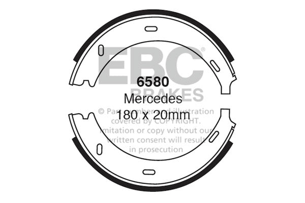 EBC Brake Shoe Replacement Set (6580)