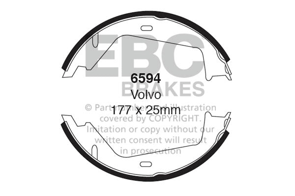 EBC Brake Shoe Replacement Set (6594)