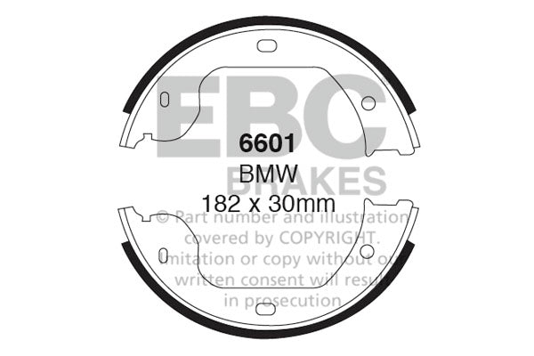 EBC Brake Shoe Replacement Set (6601)