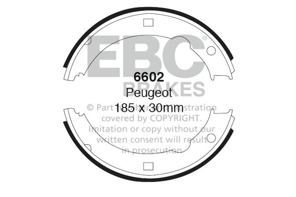 EBC Brake Shoe Replacement Set (6602)