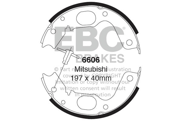 EBC Brake Shoe Replacement Set (6606)