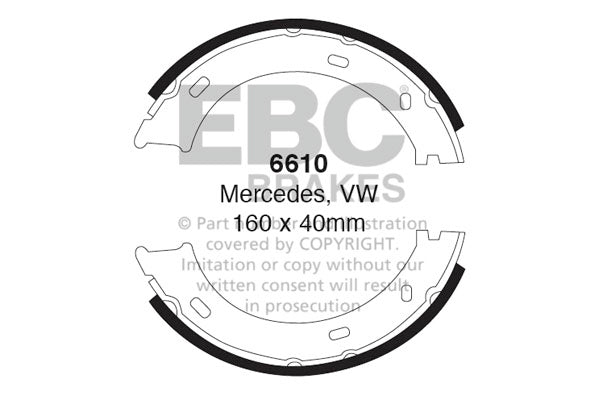 EBC Brake Shoe Replacement Set (6610)